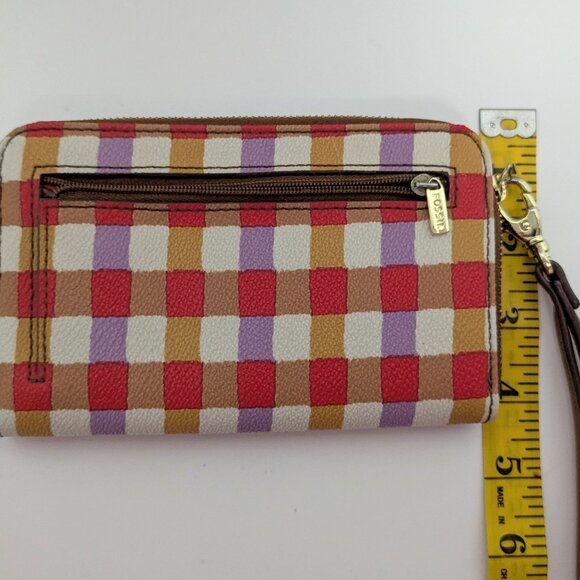 Fossil Wallet/purse w/ Wristlet Colorful Minimalistic Vibe/ Little Statement - Picture 2 of 5